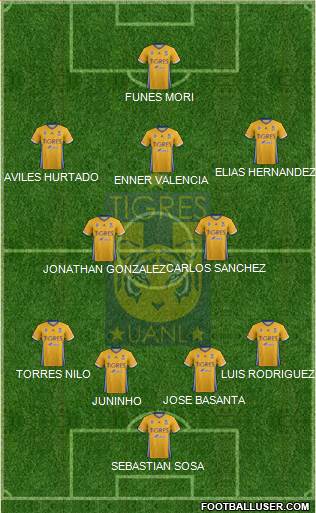 Club Universitario de Nuevo León Formation 2017