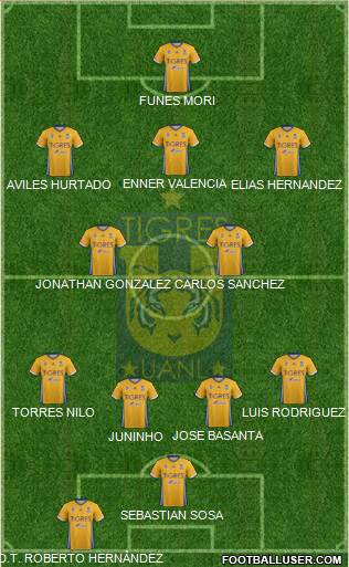 Club Universitario de Nuevo León Formation 2017