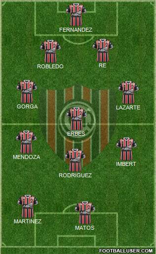 Chacarita Juniors Formation 2017