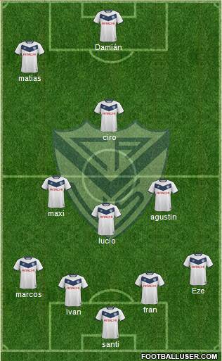 Vélez Sarsfield Formation 2017