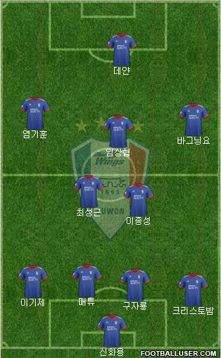 Suwon Samsung Blue Wings Formation 2018