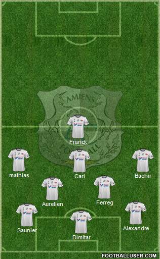 Amiens Sporting Club Football Formation 2018