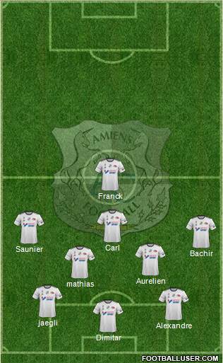 Amiens Sporting Club Football Formation 2018