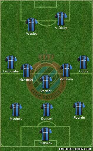 Club Brugge KV Formation 2018