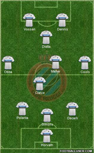 Club Brugge KV Formation 2018