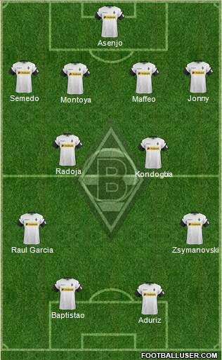 Borussia Mönchengladbach Formation 2018