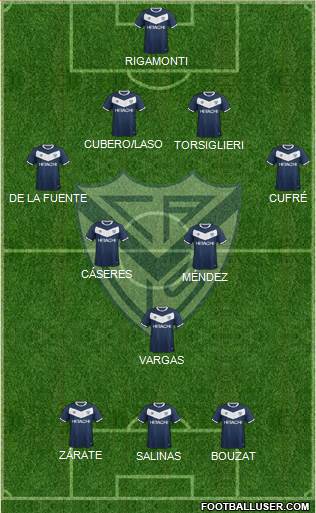 Vélez Sarsfield Formation 2018