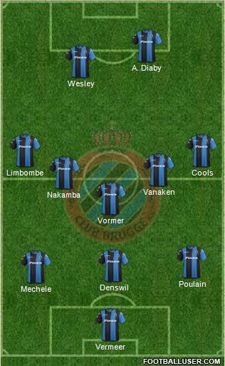 Club Brugge KV Formation 2018