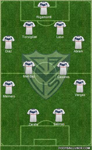 Vélez Sarsfield Formation 2018