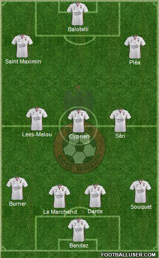 OGC Nice Côte d'Azur Formation 2018