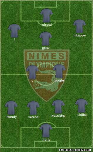 Nîmes Olympique Formation 2018