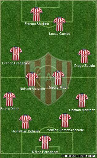 Unión de Santa Fe Formation 2018