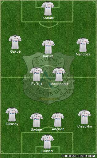 Amiens Sporting Club Football Formation 2018