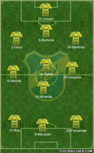 Defensa y Justicia Formation 2018