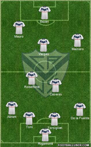 Vélez Sarsfield Formation 2018