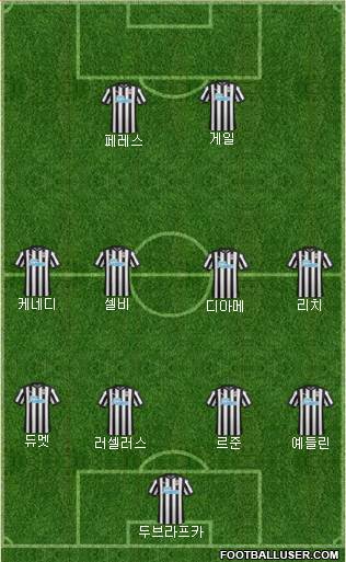 Newcastle United Formation 2018