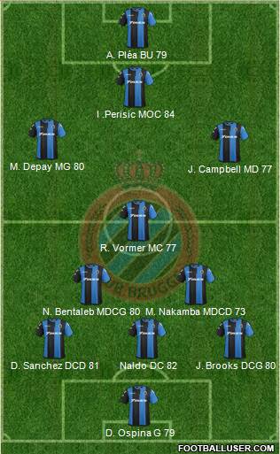 Club Brugge KV Formation 2018