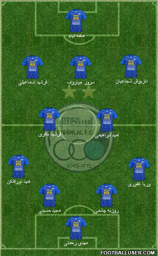 Esteghlal Tehran Formation 2018