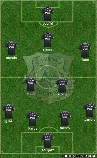 Amiens Sporting Club Football Formation 2018