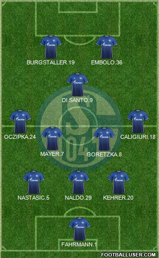 FC Schalke 04 Formation 2018