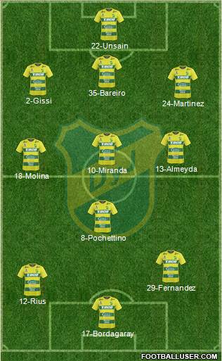 Defensa y Justicia Formation 2018