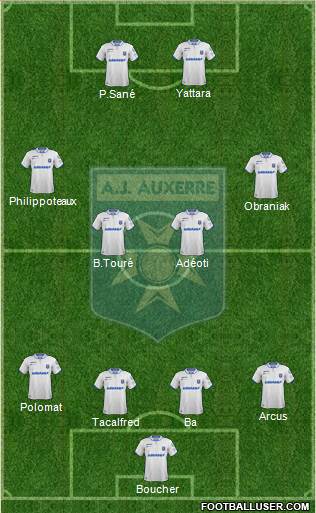 A.J. Auxerre Formation 2018