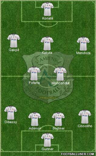 Amiens Sporting Club Football Formation 2018