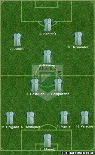 CDC Atlético Nacional Formation 2018