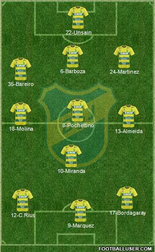 Defensa y Justicia Formation 2018