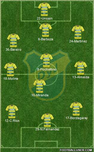 Defensa y Justicia Formation 2018