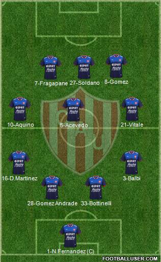 Unión de Santa Fe Formation 2018