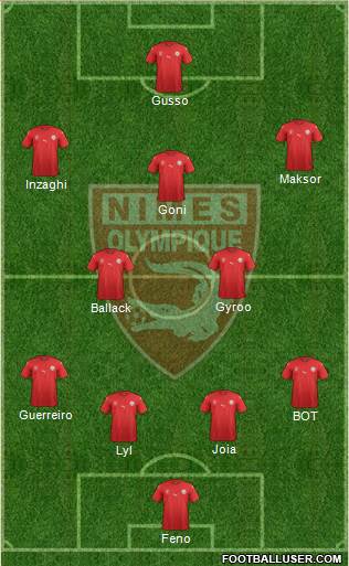 Nîmes Olympique Formation 2018