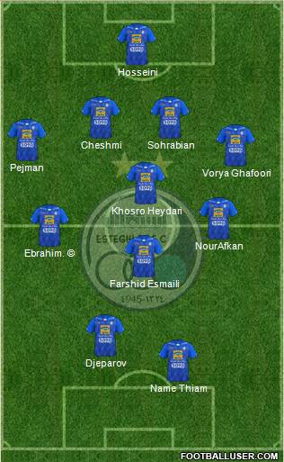 Esteghlal Tehran Formation 2018