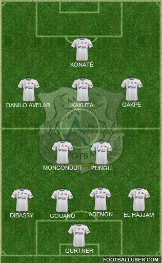 Amiens Sporting Club Football Formation 2018