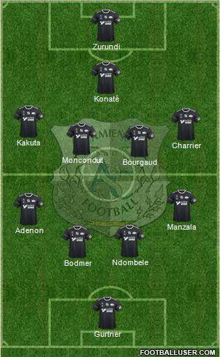 Amiens Sporting Club Football Formation 2018