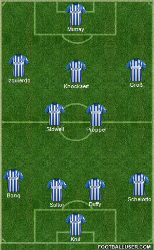 Brighton and Hove Albion Formation 2018