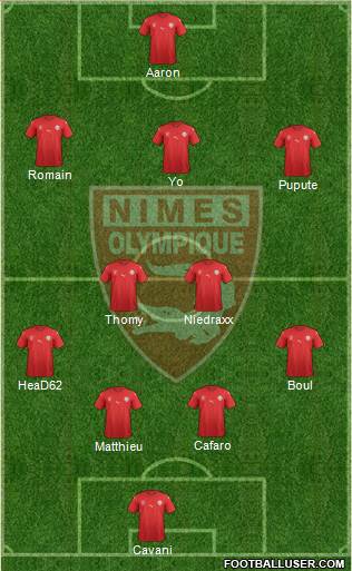 Nîmes Olympique Formation 2018