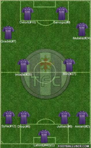 Toulouse Football Club Formation 2018