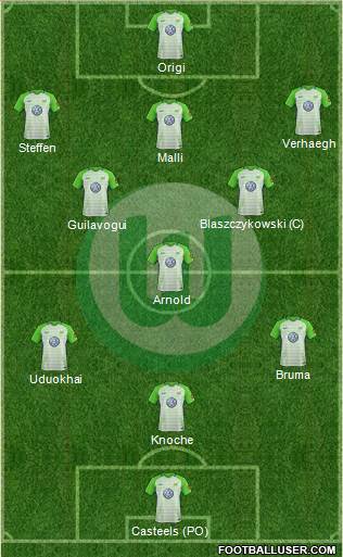 VfL Wolfsburg Formation 2018