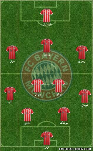 FC Bayern München Formation 2018