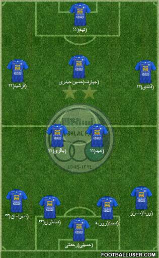 Esteghlal Tehran Formation 2018