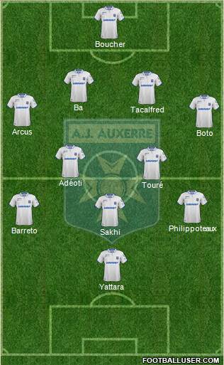 A.J. Auxerre Formation 2018