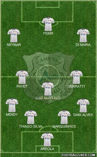 Amiens Sporting Club Football Formation 2018