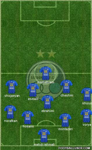 Esteghlal Tehran Formation 2018