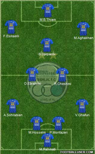 Esteghlal Tehran Formation 2018