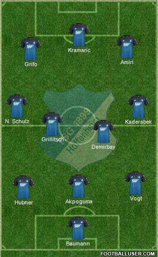 TSG 1899 Hoffenheim Formation 2018