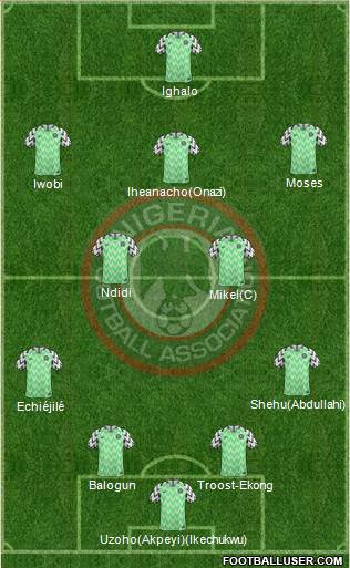 Nigeria Formation 2018