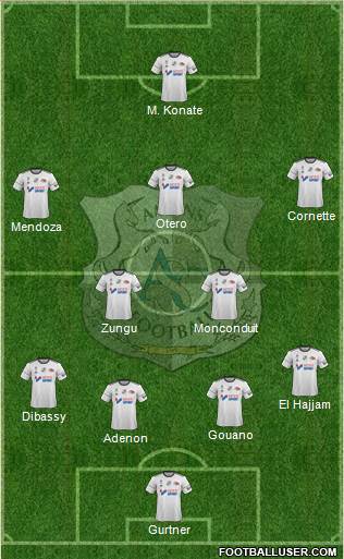 Amiens Sporting Club Football Formation 2018