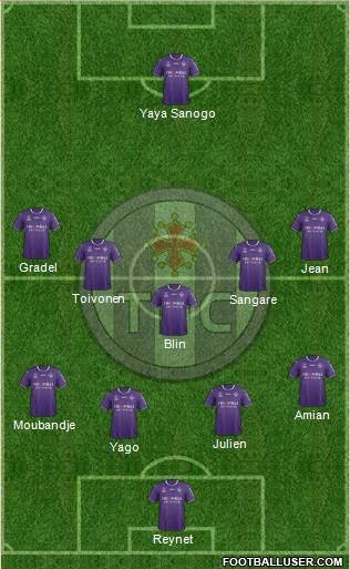 Toulouse Football Club Formation 2018