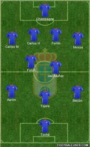 Real Oviedo S.A.D. Formation 2018